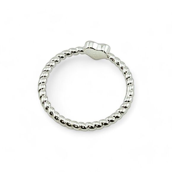 Sterling Silver Plain Heart Ring - Picture 6 of 6